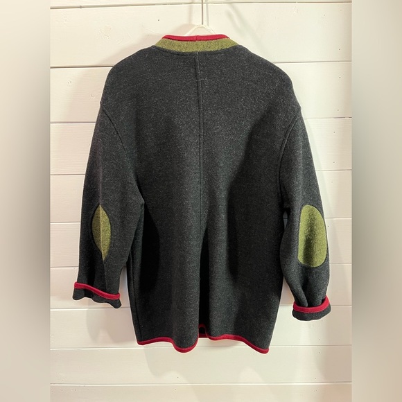 ❣️🩶 GEIGER Collection – Wool Jacket with Contrast Trim – Size 42 - Picture 3 of 14